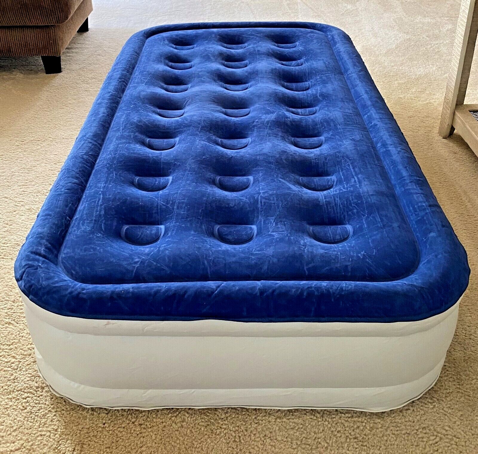 Enerplex Twin Air Mattress with Dual Pump Blue eBay