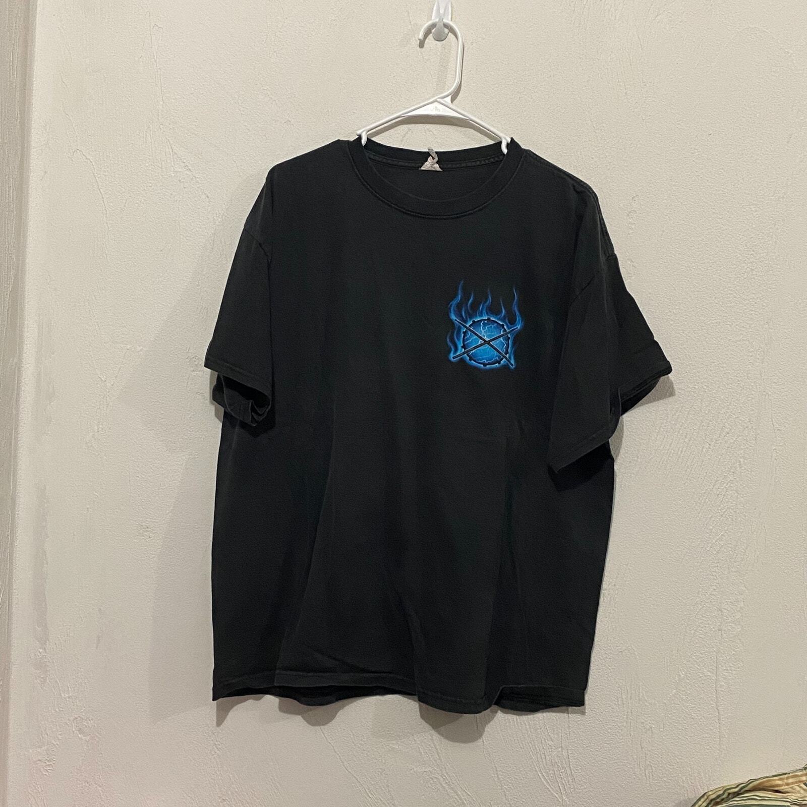 ALTRA Camicia batteria Y2K Flame Band taglia L