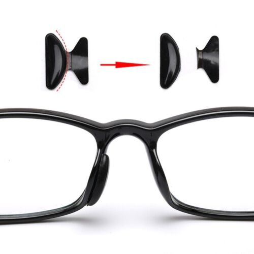 10 Kits Upgraded Eyeglasses Nose Pads Won for t Squeeze Nose Bridge Soft Silicon - Picture 6 of 12