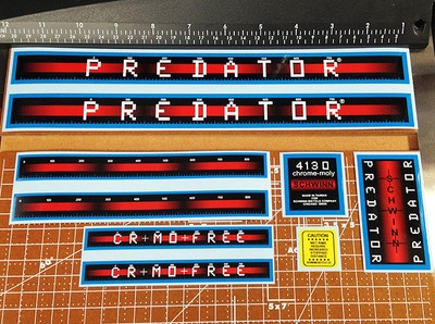 schwinn predator decals