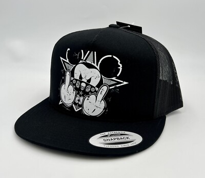 Truckercap Mesh Mickey Silber Fuck off Snapback verstellbar Cap Baseballmütze
