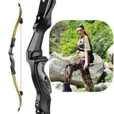 60" ILF Takedown Recurve Bow Archery 30-60lbs Target American Hunting Shooting