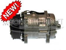 A/C Compressor w/Clutch for Sanden 4672 - Freightliner Kenworth Volvo - NEW