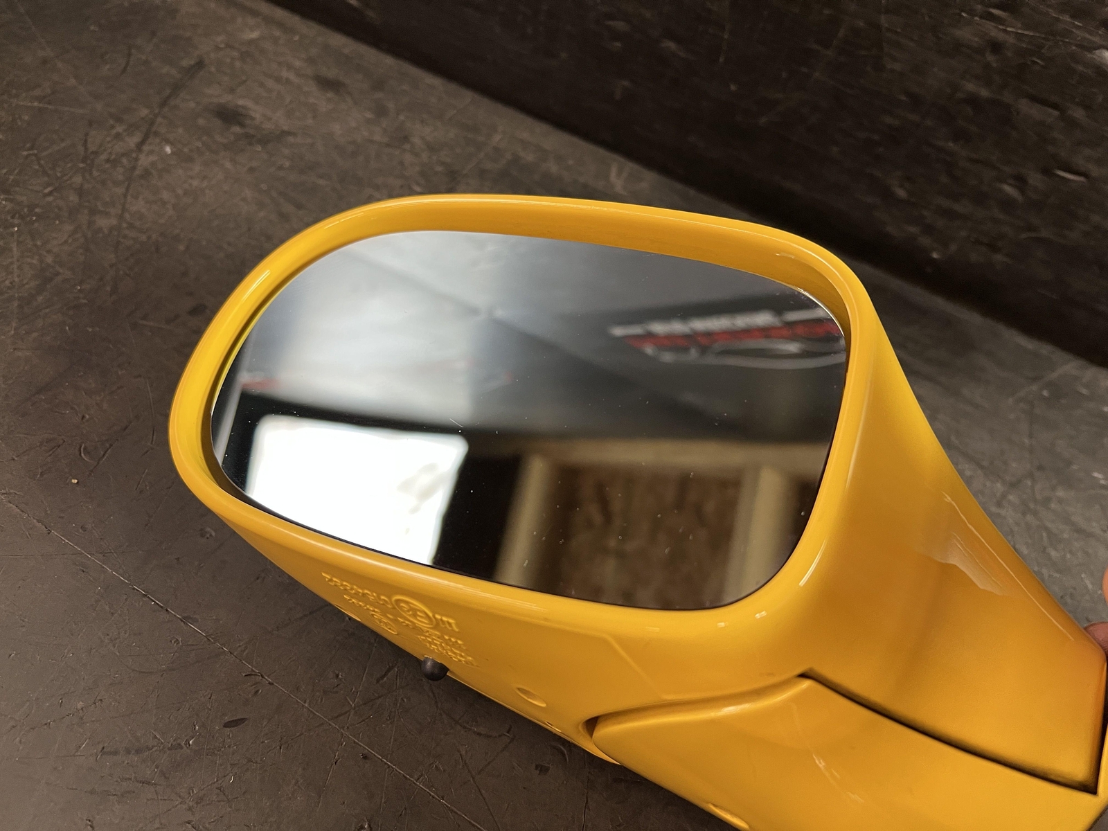 02-06 MASERATI SPYDER DRIVER LEFT LH SIDE DOOR MIRROR YELLOW GIALLO 231246