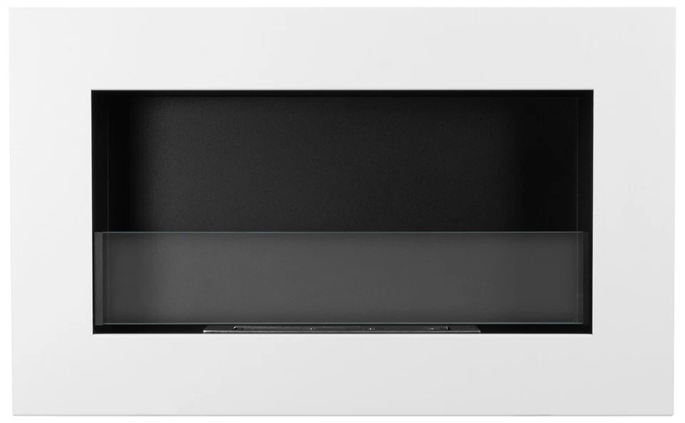 Caminetto bioetanolo da parete con vetro BOX 65 cm camino FIAMMA REGOLABILE - Immagine 2 di 4