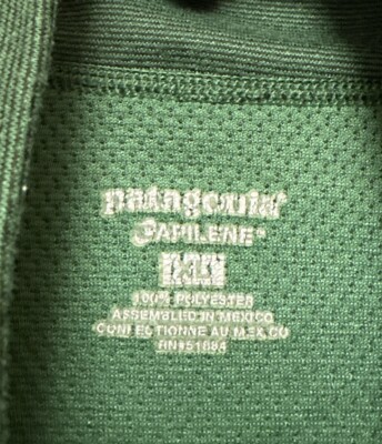 Patagonia Men's Green M's Capilene MW Zip-T Sz XL | eBay