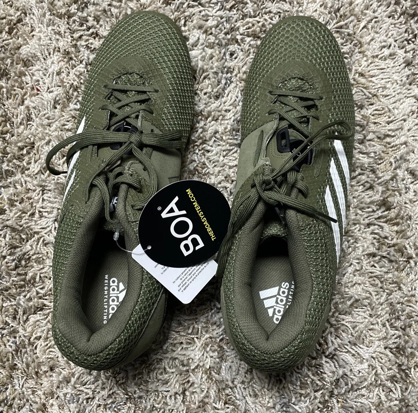 Adidas Leistung 16 II Weightlifting Boa Shoes SIZE 13 NWT Green | eBay