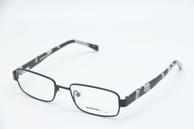 NEW MARCHON NYC JUNIOR KIDS OLIVER 001 BLACK GREY AUTHENTIC EYEGLASSES 45-16