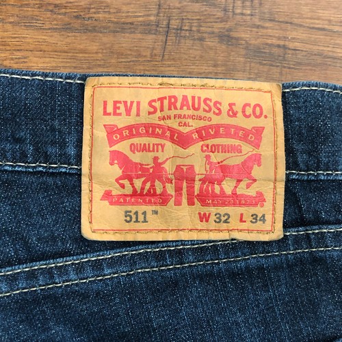 Levis 511 Slim Fit Denim Blue Jeans 