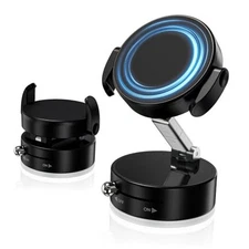 2025 Upgraded Vacuum Magnetic Phone Holder Stand, for Magsafe Suction Cup Black
