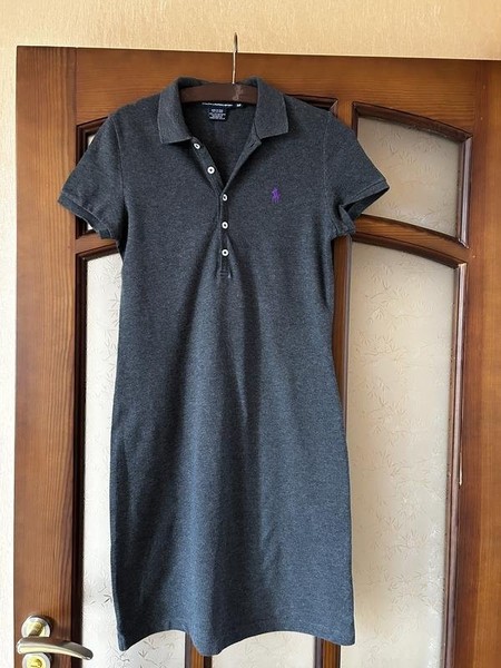 Women Ralph Lauren Dress Grey Cotton S