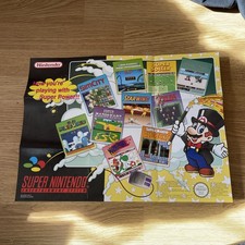 Now You’re Playing With Super Power SNES Nintendo Poster Leaflet OFFICIAL 