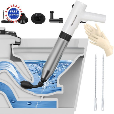 #ad Electric Toilet Plunger Heavy Duty High Pressure Unclog Drain Pipes Puniarmu $74.99