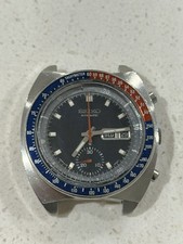 Vintage Seiko 6139-6005 Pogue Automatic Chronograph Pepsi Bezel