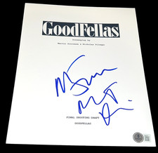 MARTIN SCORSESE ROBERT DENIRO SIGNED MOVIE SCRIPT GOODFELLAS BECKETT BAS COA D