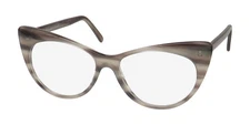 NEW ANDY WOLF 5087 EYEWEAR C FULL-RIM AUSTRIA WOMENS GRAY CAT EYE PLASTIC