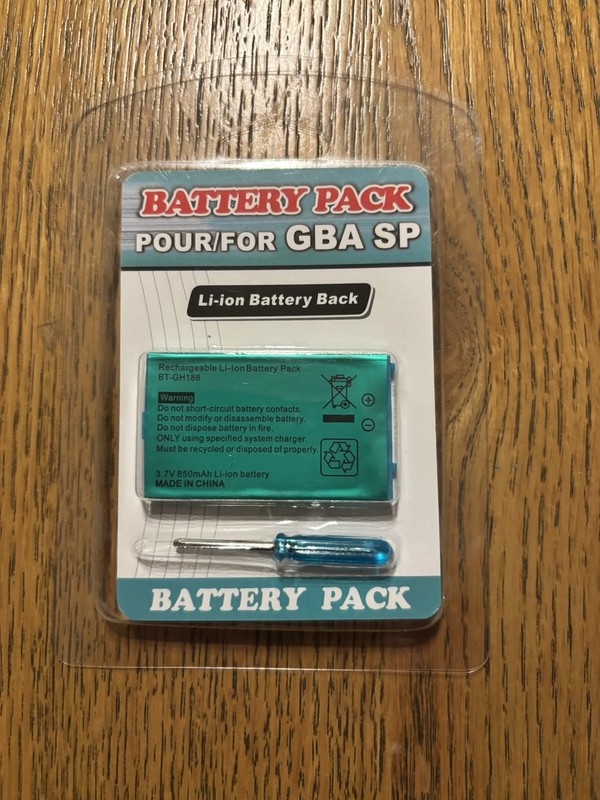 Battery for Nintendo Game Boy Advance SP GBA SP 3.7V 850mAh Replacement | #8