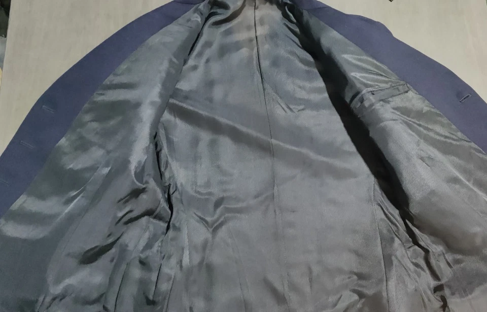 Vintage Swedish Navy Very Fine Wool Pea Coat WW2 Era Medium N100M - Image 2 of 4