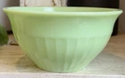 Jeanette Glass Jadeite 8” Mixing Bowl With Vertical Ribs Ribbed Jadite Glass