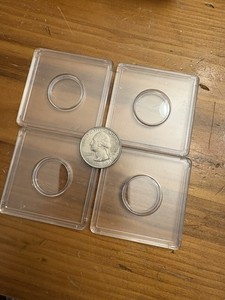 Lot Of 4 Acrylic Nickel Coin Holders