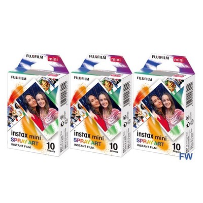 Fujifilm Instax Mini Spray Art Film 3er Pack 30 Bilder Graffiti 12 11 9 NEU