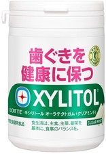 Lotte Xylitol Oratect Gum Clear Mint Slim Bottle 125g x 6