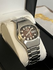 Seiko LM Lord Matic Automatic 5606 5170 Rare Red Dial Day Date Vintage 1974