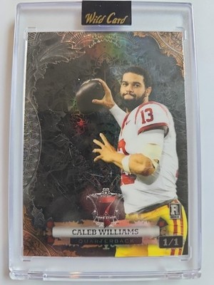 Wild Card 7 Card Stud Caleb Williams 1/1  Rookie Card