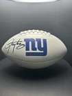 Lawrence Taylor Signed NY Giants Logo Football SWAU HOF