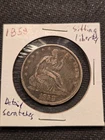 1858 50C Liberty Seated Half Dollar (Detail Scratches)