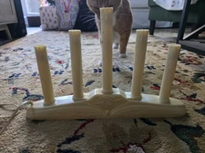  Vintage Christmas 5 Lights Drip Candle Candolier Window Lights Decor Decoration