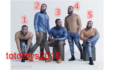 1/72 1/87 1/64 1/43 1/35 1/24 1/18 Modern Black Men Scene Miniatures Figure Doll