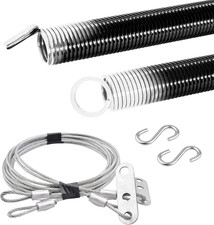 Durable 7Ft Heavy Duty Garage Door Springs (110Lb-White) for Electrophoresis