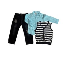 NEW with Tags Boy  s 3-piece Cardigan Spring outfit Size: 4-5