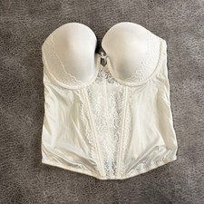 White Classic Lace Accent Bustier Corset