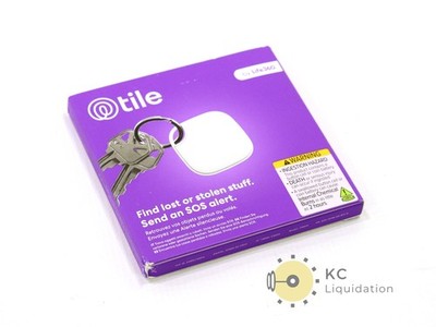 Tile By Life360 SOS Alert 1 Mate Keychain Tracker (White)