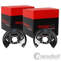 2X Metzger Spritzbleche Bremsscheiben Hinten Passend FÜR Toyota Yaris