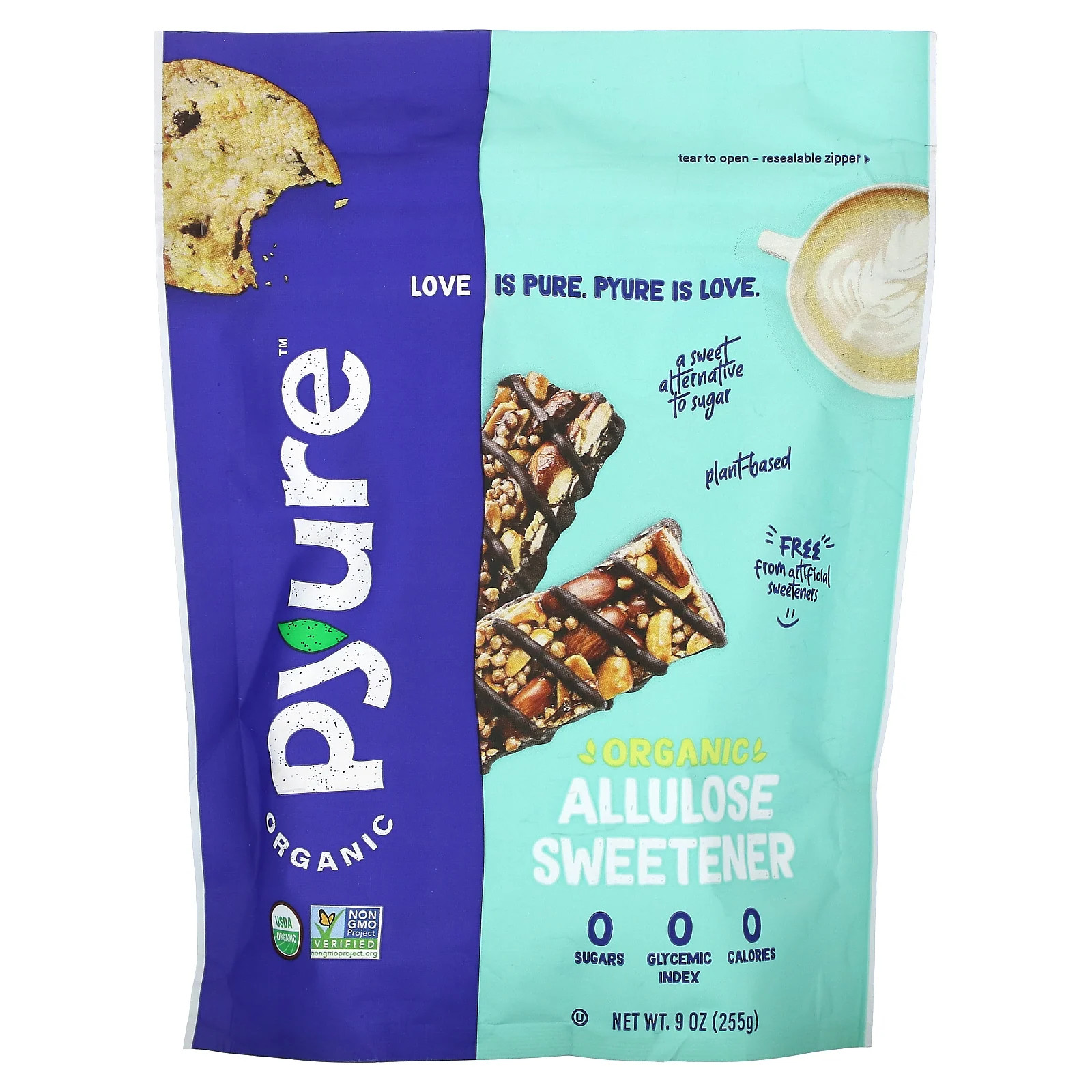 Органический подсластитель аллулоза, 9 унций (255 г)