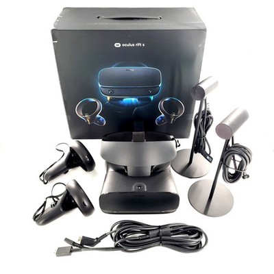 Meta Oculus Rift S PC Powered VR Gaming Headset Black w/ 2 Sensors