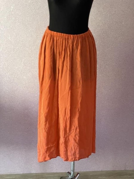 Women American Vintage Skirt Orange Viscose 40 / L