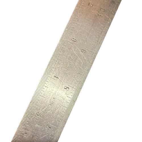 Goodell Pratt Co 12” No 4 Ruler Combination Square Center Head Level Protractor - Picture 14 of 14