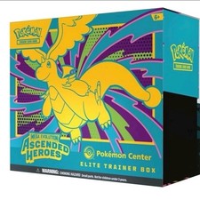 POKEMON Mega Evolution Ascended Heroes Pokemon Center Trainer ETB   Presale 2/20