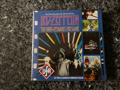 Super 8- LED ZEPPELIN-THE SONG REMAINS THE SAME- TOP FARBEN - UFA 1 Teiler OVP  