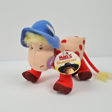 Magic Roundabout Ermintrude Cow Plush Soft Toy 7" Vivid Imaginations 2004 Tagged