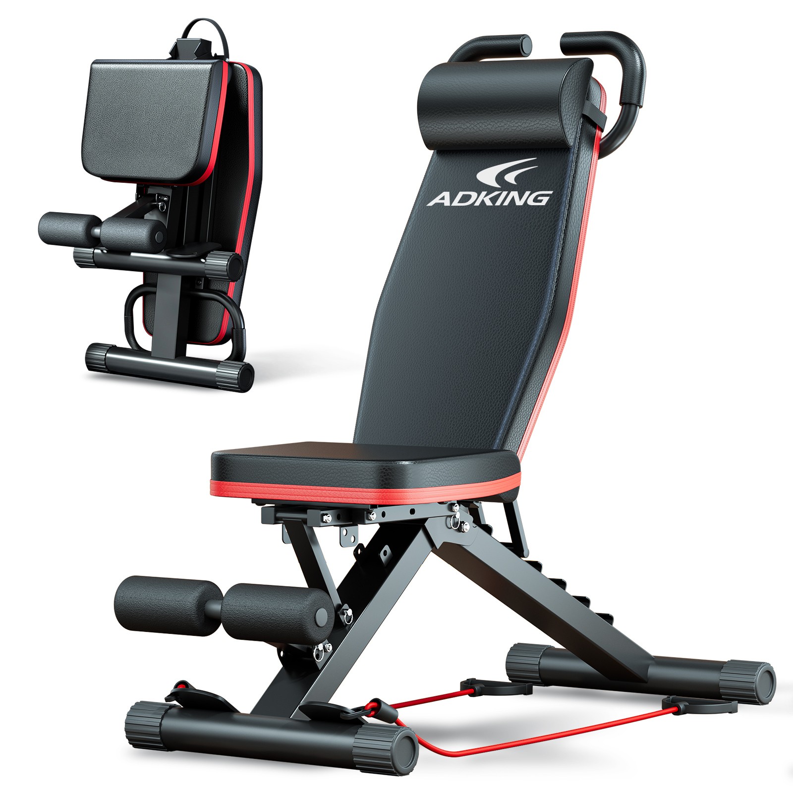 1000 LBS Adjustable Utility Bench Weight Bench Home Gym Fitness Workout Exercise