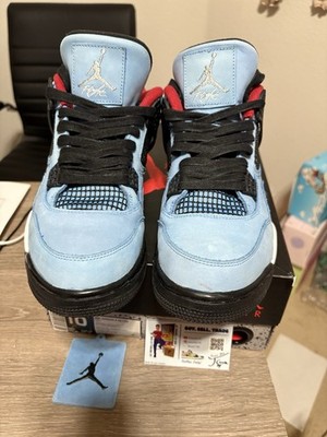Size 10 - Travis Scott x Air Jordan 4 Retro Cactus Jack Blue with OG Box