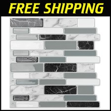 Self-Adhesive Wall Tiles for Kitchen/Bathroom, 20 Sheets