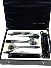 Sunbeam PRO-STICK III - 3/4 1/2 5/8 Vintage Curling Iron Set In Case 1980's