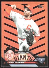 1604I 2023 Topps Update #US157 John Brebbia Orange and Black Foil