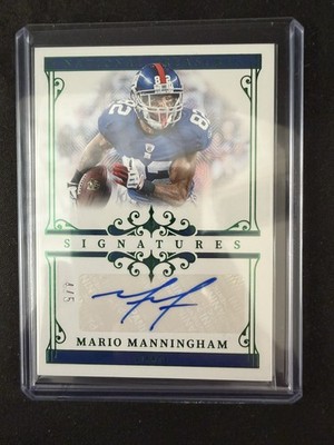 2025 Mario Manningham Auto National Treasure Signatures 4/5